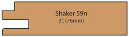 Allstyle Cabinet Doors : Profile 59n (76mm)